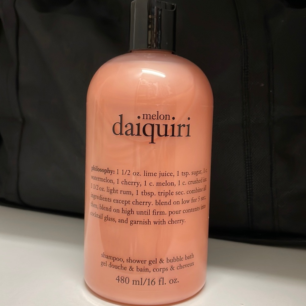 NEW Philosophy Melon Daiquiri shampoo, shower gel & bubble bath 16 oz